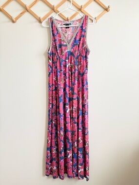 Lucky Brand Floral Vneck Dress